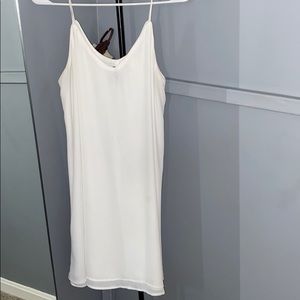 Spaghetti strap white dress